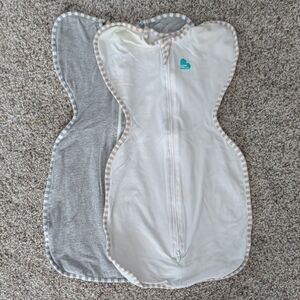 Love to Dream Swaddle in Gray and Cream